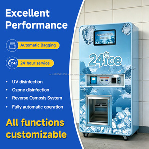 Distributeur de glace commercial YISO 360 kg/jour, kiosque à glace autonome avec filtration RO 5 étapes pour supermarché et paiement multi-mode - Product Image 3