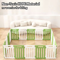 Corral para Perros Pequeños para Interiores, Resistente a Colapsos, con Puerta