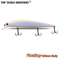FUN Far-cast Floating Water Mino 130mm225g Appât artificiel dur Luya Hameçons en plastique Appât de simulation pour marlin, basse, utilisation en mer