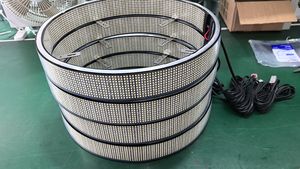 15 "17" 20 "doble cara 10 filas Color blanco puro <span class=keywords><strong>Led</strong></span> rueda anillo luces BT sincronización Control remoto llanta neumático luz rueda luces 20 filas - Product Image 2