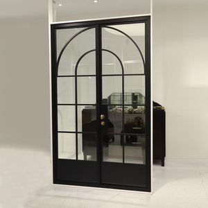 Custom in metallo Design in ferro <span class=keywords><strong>porta</strong></span> francese in acciaio <span class=keywords><strong>porta</strong></span> di vetro <span class=keywords><strong>con</strong></span> <span class=keywords><strong>finestra</strong></span> <span class=keywords><strong>soggiorno</strong></span> - Product Image 3