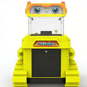 آلة ألعاب تعمل بالعملات المعدنية لسحب الهدايا، نموذج معدني وبلاستيكي، لعبة رافعة بحبل قابل للقطع، آلة بيع هدايا كبيرة لسحب الدمى، باللون الوردي - Product Image 6