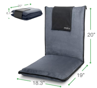 Chaise de sol inclinable moderne Hangrui avec support dorsal réglable – Fauteuil de salle à manger pliable en tissu, chaise longue paresseuse