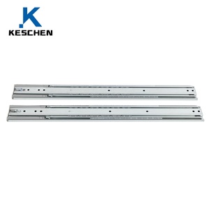 Corredera de Cajón de Acero de Alta Resistencia de 51 mm, de 3 Pliegues, Telescópica, con Rodamientos de Bolas, Funcionamiento Silencioso, Carga de 68 kg, para Cocina - Product Image 2