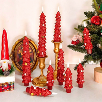 Bougies de Noël, guirlandes lumineuses, bougies LED sans flamme, alimentées par piles, télécommande, fonction minuterie, décoration de la maison