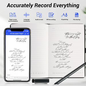 Libreta Inteligente con Sincronización de Bolígrafo con IA, Libreta de Cuero A5, Libreta con IA para Escribir y Dibujar, Bolígrafo de Tinta, Logotipo Personalizado, Envío Directo de Fábrica - Product Image 1