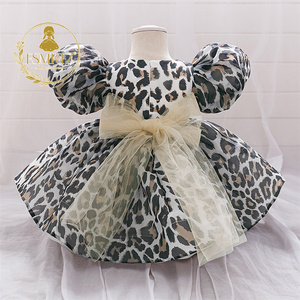MQATZ Summer Dresses for Girls Hot Sale O-Neck <strong>Kids</strong> Clothing Print Puffy Sleeves Birthday Dress for 1 Year Old Baby - Product Image 2