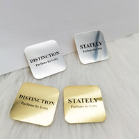 Autocollant personnalisé parfum de luxe pour mariage impression d'étiquettes métalliques privées emballage de boîte de bouteille de parfum cosmétiques 30ml