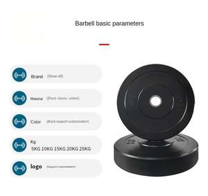 Discos de Pesas de Goma para Gimnasio, 5 kg, 20 kg, 25 kg, LB, Competitivos, para Halterofilia, <span class=keywords><strong>Sentadillas</strong></span>, Barra, Aumento de Peso, Alta Resistencia - Product Image 2