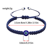 Pulsera de Hilo Rojo Hecha a Mano con Amuleto de Ojo Turco para Mujer, Ajustable, Joyería Religiosa, Protección, Regalo de la Suerte