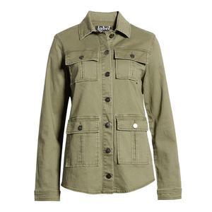 Veste de Travail Personnalisée en Gros pour Femme, Vert Armée, avec Poches et Fermeture Boutonnée, en Sergé de Coton, Style Safari Utilitaire - Product Image 6