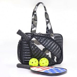BSCI pickleball <b>backpack</b> Free sample Soft <b>Light</b> <b>Weight</b> Racket Sports Women Tote Bag Puffer Stitching Quilt Pickleball Padel - Product Image 1