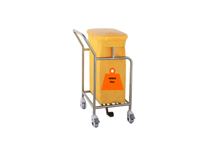 <span class=keywords><strong>Chariot</strong></span> à déchets médicaux <span class=keywords><strong>de</strong></span> 100 kg avec roues en acier inoxydable - <span class=keywords><strong>Chariot</strong></span> utilitaire pour linge <span class=keywords><strong>de</strong></span> clinique - Product Image 3