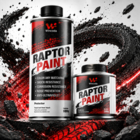 Revêtement de protection style Raptor, peinture protectrice, dureté 6H, résistant à l'abrasion, pour véhicules, machines, équipements marins