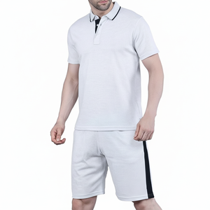 Vêtements de sport Jogging Porter Out Door Use Premium Quality Regular Fit Shorts Set Shirt Fitness Wear Confortable Men's Twin Set - Product Image 1