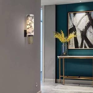 Applique Murale Minimaliste Créative en Albâtre Naturel pour Couloir, Chambre et Chevet – Luminaires Muraux en Marbre pour Hôtel - Product Image 5