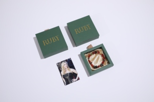 Luxury Square <b>Sliding</b> Drawer Jewelry Box with Removable Display Insert for Jewelry Brands Eco-friendly paper packing gift box - Product Image 6