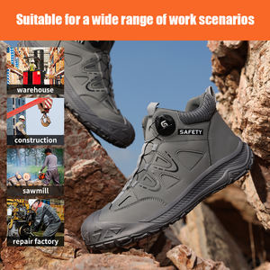 Guyisa Steel Toe Hebilla inteligente Cómodo y ligero Anti - Smash y zapatos de seguridad antipinchazos para hombres - Product Image 4