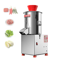 Cortadora de Alimentos Comercial Eléctrica, Trituradora de Vegetales, Máquina para Picar Vegetales, Alimentación de Pollos, 1800W