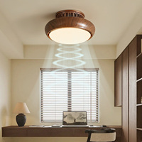 Ventilateur de plafond sans pales avec lumière LED à intensité variable, télécommande, 3 températures de couleur, 6 vitesses