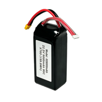 Batterie de drone FPV VANT 22,2 V 9000 mAh 18650 10C 6S LiFePO4 Cathode avec connecteur JST XT90, pack de batteries au lithium Molicel pour UAV Quadcopter