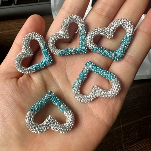 Dijes de lujo con parte trasera plana de diseño de gatito, flor, corazón y <span class=keywords><strong>estrella</strong></span> para fundas de teléfono, accesorios a granel - Product Image 3