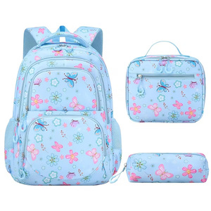 Girls 3-Piece Backpack Set, Large Capacity School Bookbag, Support Wholesale OEM ODM Custom Logo - Product Image 4