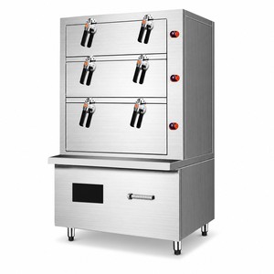 Commercial Three Deck Induction Seafood Steamer Cabinet 20kW 25kW 30kW for Restaurants Hotels Catering and Dealers - Product Image 1