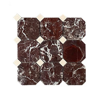 Mosaïque en marbre Rosa Levanto, fourniture directe d'usine pour les projets de décoration intérieure de villas et d'hôtels de luxe, murs et sols