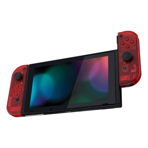 Nintendo <span class=keywords><strong>Switch</strong></span>에 대한 NS 게임 패드 컨트롤러 하우징 케이스 커버에 대한 eXtremeRate 도매 클리어 레드 교체 쉘 - Product Image 6