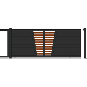 Portail en aluminium Ace, clôtures et portails de jardin en aluminium, charnières, modèles de portails d'entrée, <span class=keywords><strong>prix</strong></span>, conception de portail coulissant, portail coulissant incurvé - Product Image 1