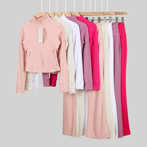 Оптовый комплект для йоги: куртка, леггинсы, худи, спортивный бюстгальтер, шорты, комбинезон, спортивная одежда для женщин, полный комплект для йоги - Product Image 1