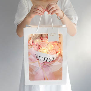 ของขวัญวันวาเลนไทน์ช่อดอกไม้เล็กสำหรับแฟนสาวของขวัญวันเกิดดอกกุหลาบน้ำแข็งแตกผลิตภัณฑ์สำเร็จรูป - Product Image 3