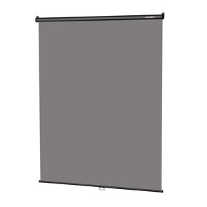 RAUBAY Retractable Pull Down Gray Screen-Polyester Wrinkle Resistant Anti-Glare 59.8" X 86.6" Collapsible Wall-Mount Background - Product Image 1