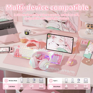 Auriculares Inalámbricos para Juegos <span class=keywords><strong>ONIKUMA</strong></span> GT838 2.4G con Bluetooth, Orejas de Gato RGB, Micrófono Desmontable para PS5, PS4, Switch, PC, Portátiles y Dispositivos Móviles - Product Image 5