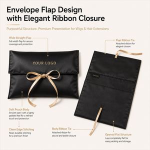 Pochette en satin bleu roi de qualité supérieure avec logo argenté pour la présentation de bijoux de luxe dans un sac en papier - Product Image 5