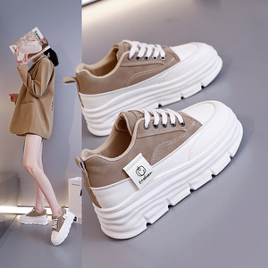 <span class=keywords><strong>Mocasines</strong></span> de invierno para <span class=keywords><strong>mujer</strong></span>, zapatos de tabla transpirables de suela gruesa con aumento de altura de otoño, estilo suave versátil para estudiantes resistente al desgaste - Product Image 5