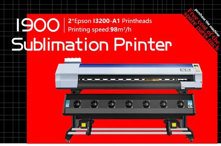 Garantie à vie de 1.3m/1.6m/1.8m imprimante à sublimation thermique impression numérique prix de la machine d'impression