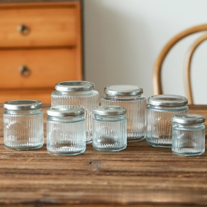Bocal en verre à fenêtre Twist Cap pour gelée <span class=keywords><strong>de</strong></span> yaourt à la confiture <span class=keywords><strong>de</strong></span> pouding maison pour biscuits salade bonbons miel - Product Image 2
