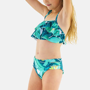 Nuovo Costume da Bagno Blu e Floreale per Bambini 2026 Splendere con Stile, Blu Oceano e Stampe Graziose - Product Image 2