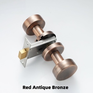 <span class=keywords><strong>Serratura</strong></span> Invisibile Minimalista Rotonda con Foro di Emergenza, Maniglia Nascosta per Porte Interne di Camere da Letto - Product Image 4