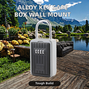 Portachiavi in lega di alluminio con montaggio a parete per esterni portachiavi con chiusura sicura per chiavistello da giardino - Product Image 3