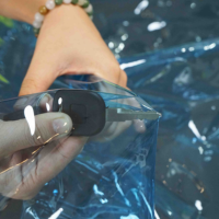 Film TPU bleu transparent, super élastique, doux au toucher, imperméable, recyclable, écologique, biodégradable, de haute qualité