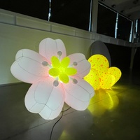 Sakura gonflable LED personnalisé sur le thème d'Alice au pays des merveilles / Décorations artistiques, fleur de cerisier orientale gonflable