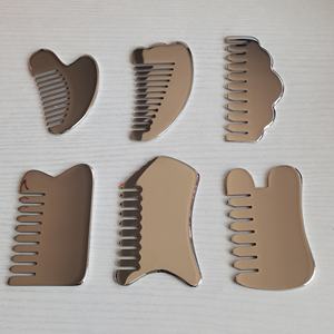 <span class=keywords><strong>Mini</strong></span> peine inalámbrico para el cabello de acero inoxidable Gua Sha, masajeador, tabla para raspar Meridianos, cuero cabelludo, cuerpo, cara, cuello, bolsa trasera, producto de masaje - Product Image 6