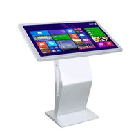 Kiosque à écran tactile de type K ultra-mince personnalisé holographique de haute résolution de publicité de bureau d'ordinateur d'Android