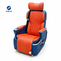 Siège de capitaine pour Toyota Hiace, siège passager inclinable en cuir de luxe avec accoudoir massant
