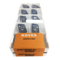 Plaquettes de fraisage en carbure de tungstène APKT1003/APGT1003/APKT1604 pour le traitement de l'aluminium APMT1135/APMT1604, OEM disponible