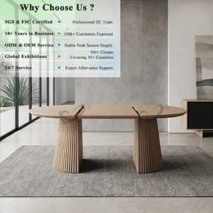 Table de <span class=keywords><strong>restaurant</strong></span> moderne en MDF OKAY, non toxique, durable, avec placage technique, extensible, vente en gros - Product Image 1