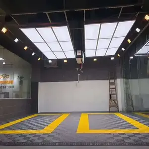 Dalles de sol en plastique et caoutchouc pour piscine, drainage, extérieur, interverrouillables, 40*40, tapis de garage, revêtement de sol, paillasson - Product Image 2